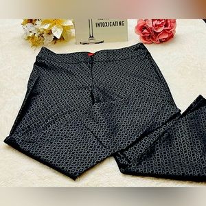 Krazy Larry Printed Foil Pull on Ankle Pant Size 12